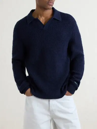Aimé Leon Dore Ribbed Cotton-Blend Bouclé Polo Shirt - Men | Thumbnail 3 Aimé Leon Dore Ribbed Cotton-Blend Bouclé Polo Shirt - Men | Thumbnail 3