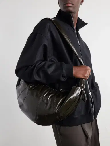 Lemaire Croissant Large Coated-Cotton Messenger Bag - Men | Thumbnail 2 Lemaire Croissant Large Coated-Cotton Messenger Bag - Men | Thumbnail 2
