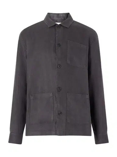 Onia Herringbone Linen Overshirt - Men | Thumbnail 1 Onia Herringbone Linen Overshirt - Men | Thumbnail 1