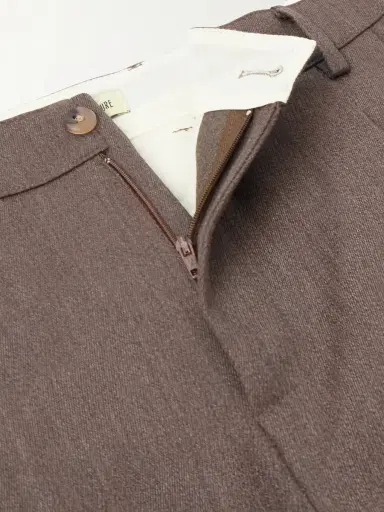 De Bonne Facture Artist Straight-Leg Pleated Wool and Cotton-Blend Suit Trousers - Men | Thumbnail 6 De Bonne Facture Artist Straight-Leg Pleated Wool and Cotton-Blend Suit Trousers - Men | Thumbnail 6