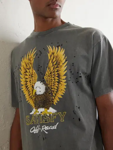 Satisfy Logo-Print Distressed MothTech™ Cotton-Jersey T-Shirt - Men | Thumbnail 5 Satisfy Logo-Print Distressed MothTech™ Cotton-Jersey T-Shirt - Men | Thumbnail 5