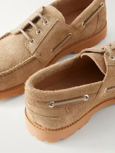 Studio Nicholson Lace-Up Boat Suede Shoes - Men | Thumbnail 5 Studio Nicholson Lace-Up Boat Suede Shoes - Men | Thumbnail 5