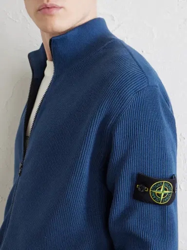 Stone Island Ribbed Cotton Zip-Up Sweater - Men | Thumbnail 5 Stone Island Ribbed Cotton Zip-Up Sweater - Men | Thumbnail 5