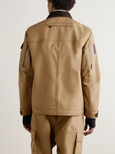 Moncler Grenoble Marguns Cotton-Corduroy and Stretch-Jersey Trimmed WINDSTOPPER® by GORE-TEX LABS Hooded Ski Jacket - Men | Thumbnail 4 Moncler Grenoble Marguns Cotton-Corduroy and Stretch-Jersey Trimmed WINDSTOPPER® by GORE-TEX LABS Hooded Ski Jacket - Men | Thumbnail 4