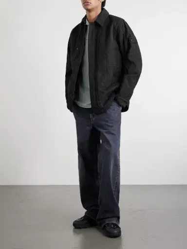 Stone Island STONE ISLAND GHOST Appliquéd Padded Cotton and Linen-Blend Primaloft® Overshirt - Men | Thumbnail 2 Stone Island STONE ISLAND GHOST Appliquéd Padded Cotton and Linen-Blend Primaloft® Overshirt - Men | Thumbnail 2