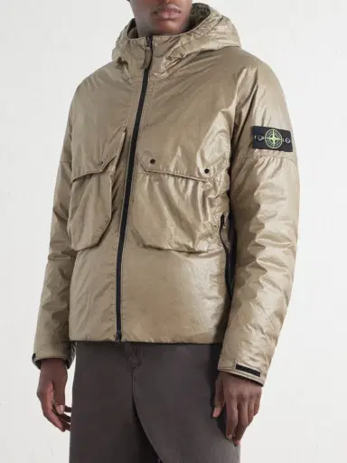 Stone Island Logo-Appliquéd Padded Garment-Dyed Light Nylon 3L-TC Hooded Down Jacket - Men | Thumbnail 3 Stone Island Logo-Appliquéd Padded Garment-Dyed Light Nylon 3L-TC Hooded Down Jacket - Men | Thumbnail 3