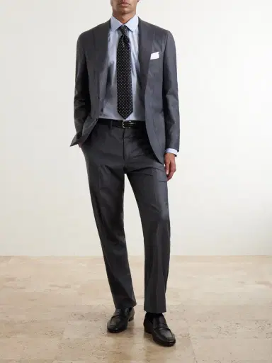 Kiton Straight-Leg Wool Suit Trousers - Men | Thumbnail 2 Kiton Straight-Leg Wool Suit Trousers - Men | Thumbnail 2