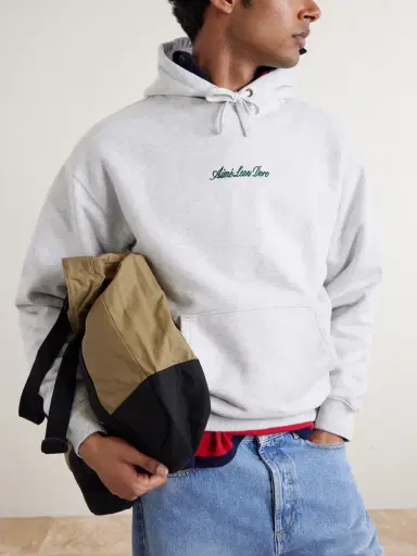 Aimé Leon Dore Logo-Embroidered Cotton-Jersey Hoodie - Men | Thumbnail 5 Aimé Leon Dore Logo-Embroidered Cotton-Jersey Hoodie - Men | Thumbnail 5
