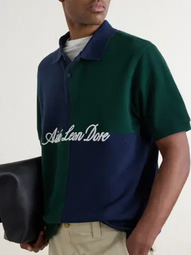 Aimé Leon Dore Logo-Embroidered Colour-Block Cotton-Piqué Polo Shirt - Men | Thumbnail 5 Aimé Leon Dore Logo-Embroidered Colour-Block Cotton-Piqué Polo Shirt - Men | Thumbnail 5