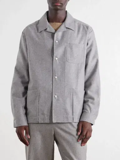 De Bonne Facture Virgin Wool Overshirt - Men | Thumbnail 3 De Bonne Facture Virgin Wool Overshirt - Men | Thumbnail 3