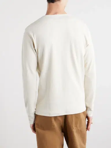 Lemaire Henley Ribbed Cotton T-shirt - Men | Thumbnail 4 Lemaire Henley Ribbed Cotton T-shirt - Men | Thumbnail 4