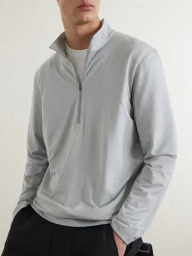 lululemon Slim-Fit Stretch Recycled-Jersey Half-Zip Top - Men | Thumbnail 5 lululemon Slim-Fit Stretch Recycled-Jersey Half-Zip Top - Men | Thumbnail 5