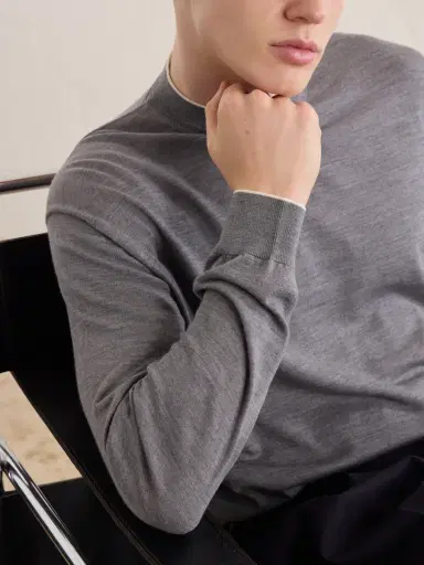 Kiton Merino Wool Sweater - Men | Thumbnail 5 Kiton Merino Wool Sweater - Men | Thumbnail 5