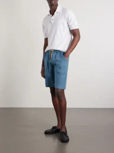 Kiton Drawstring Linen Shorts - Men | Thumbnail 2 Kiton Drawstring Linen Shorts - Men | Thumbnail 2