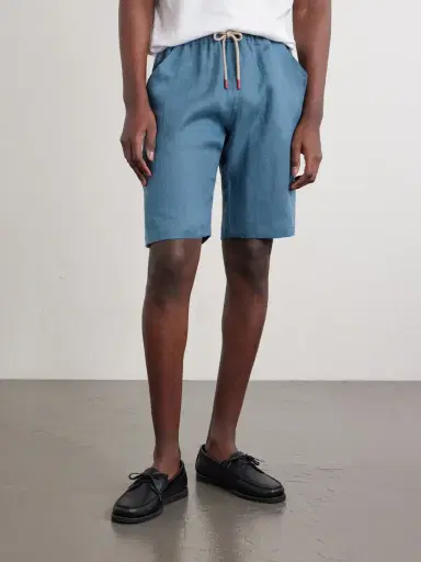 Kiton Drawstring Linen Shorts - Men | Thumbnail 3 Kiton Drawstring Linen Shorts - Men | Thumbnail 3