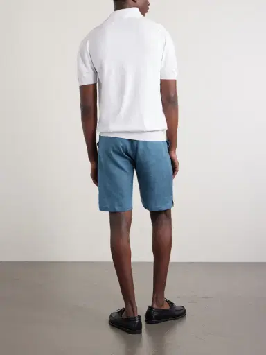 Kiton Drawstring Linen Shorts - Men | Thumbnail 4 Kiton Drawstring Linen Shorts - Men | Thumbnail 4