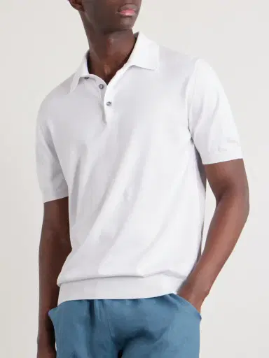 Kiton Cotton Polo Shirt - Men | Thumbnail 3 Kiton Cotton Polo Shirt - Men | Thumbnail 3