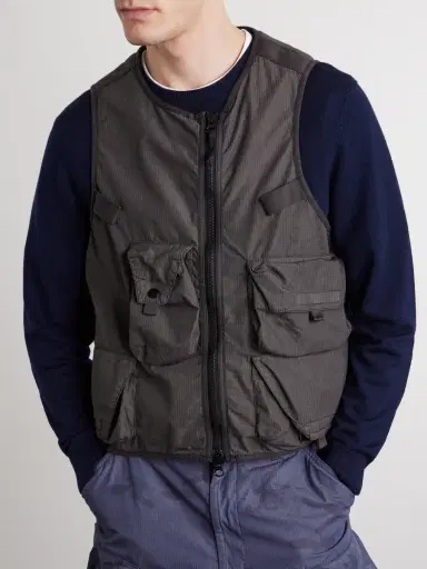 Stone Island Cotton-Blend Ripstop Vest - Men | Thumbnail 3 Stone Island Cotton-Blend Ripstop Vest - Men | Thumbnail 3