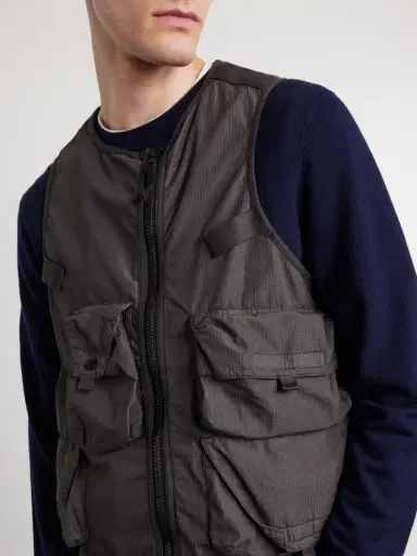 Stone Island Cotton-Blend Ripstop Vest - Men | Thumbnail 5 Stone Island Cotton-Blend Ripstop Vest - Men | Thumbnail 5