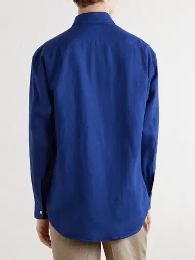 Anderson & Sheppard Linen Shirt - Men | Thumbnail 4 Anderson & Sheppard Linen Shirt - Men | Thumbnail 4