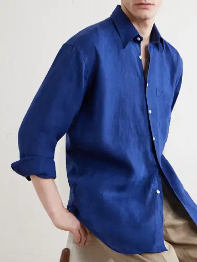 Anderson & Sheppard Linen Shirt - Men | Thumbnail 5 Anderson & Sheppard Linen Shirt - Men | Thumbnail 5