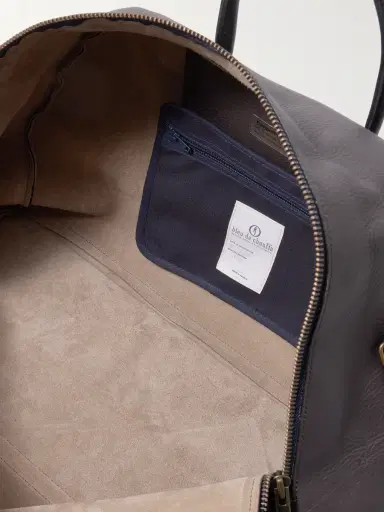 Bleu de Chauffe Bowling Full-Grain Leather Weekend Bag - Men | Thumbnail 5 Bleu de Chauffe Bowling Full-Grain Leather Weekend Bag - Men | Thumbnail 5