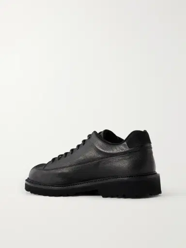 Common Projects Hiker Low Suede-Trimmed Full-Grain Leather Hiking Boots - Men | Thumbnail 4 Common Projects Hiker Low Suede-Trimmed Full-Grain Leather Hiking Boots - Men | Thumbnail 4