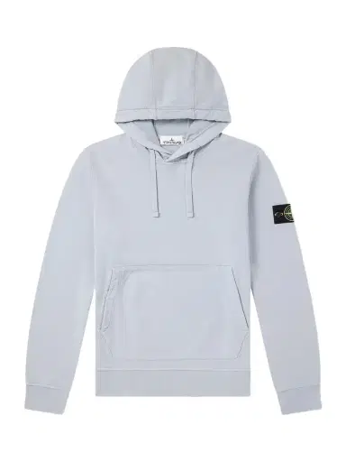Stone Island Logo-Appliquéd Garment-Dyed Cotton-Fleece Hoodie - Men | Thumbnail 1 Stone Island Logo-Appliquéd Garment-Dyed Cotton-Fleece Hoodie - Men | Thumbnail 1