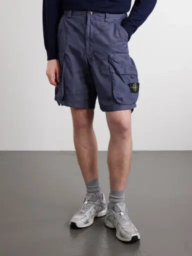 Stone Island Straight-Leg Camouflage-Print Ripstop Cotton-Blend Shorts - Men | Thumbnail 3 Stone Island Straight-Leg Camouflage-Print Ripstop Cotton-Blend Shorts - Men | Thumbnail 3