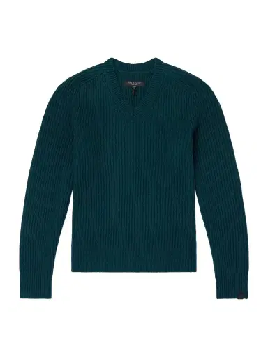 rag & bone Ribbed Wool and Cashmere-Blend Sweater - Men | Thumbnail 1 rag & bone Ribbed Wool and Cashmere-Blend Sweater - Men | Thumbnail 1