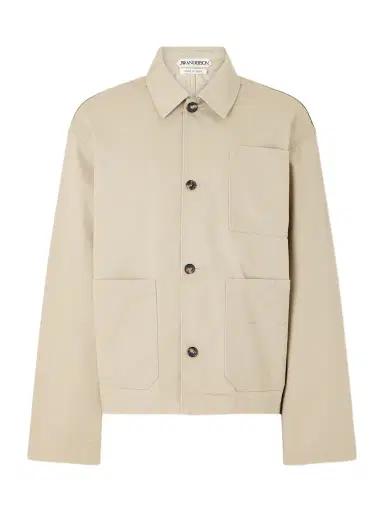 JW Anderson Logo-Embroidered Cotton-Twill Jacket - Men | Thumbnail 1 JW Anderson Logo-Embroidered Cotton-Twill Jacket - Men | Thumbnail 1