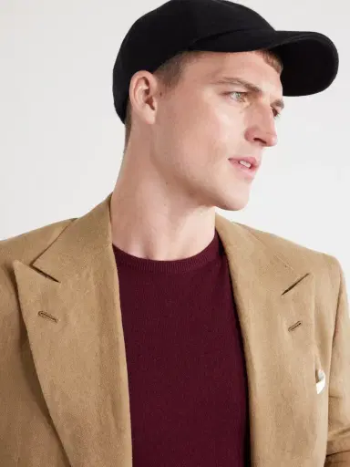 Kiton Logo-Embroidered Cashmere Cap - Men | Thumbnail 2 Kiton Logo-Embroidered Cashmere Cap - Men | Thumbnail 2