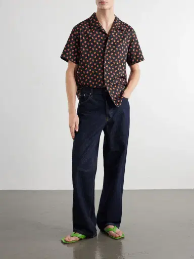 JW Anderson Camp-Collar Printed Cotton Shirt - Men | Thumbnail 2 JW Anderson Camp-Collar Printed Cotton Shirt - Men | Thumbnail 2