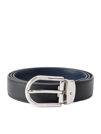 Montblanc 3cm Horseshoe Reversible Leather Belt - Men | Thumbnail 1 Montblanc 3cm Horseshoe Reversible Leather Belt - Men | Thumbnail 1