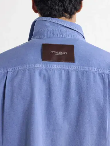 JW Anderson Logo-Embroidered Cotton-Twill Shirt - Men | Thumbnail 5 JW Anderson Logo-Embroidered Cotton-Twill Shirt - Men | Thumbnail 5