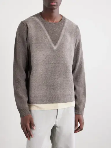 Maison Margiela Fused Brushed Virgin Wool Sweater - Men | Thumbnail 3 Maison Margiela Fused Brushed Virgin Wool Sweater - Men | Thumbnail 3