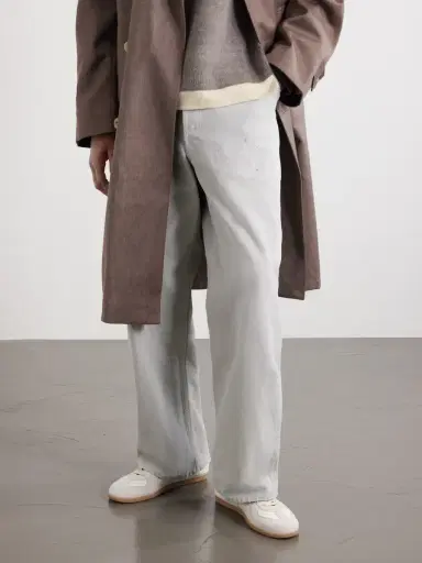 Maison Margiela Replica Suede-Trimmed Leather Sneakers - Men | Thumbnail 2 Maison Margiela Replica Suede-Trimmed Leather Sneakers - Men | Thumbnail 2