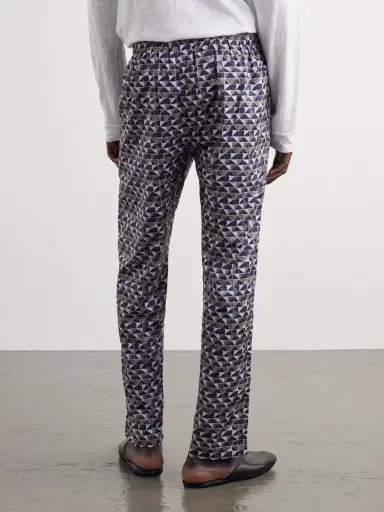 Zimmerli Printed Cotton-Sateen Pyjama Trousers - Men | Thumbnail 4 Zimmerli Printed Cotton-Sateen Pyjama Trousers - Men | Thumbnail 4