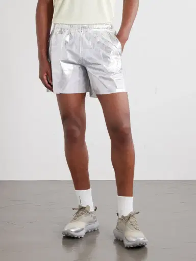 Satisfy Straight-Leg 5" Logo-Appliquéd Printed PeaceShell™ Shorts - Men | Thumbnail 3 Satisfy Straight-Leg 5" Logo-Appliquéd Printed PeaceShell™ Shorts - Men | Thumbnail 3