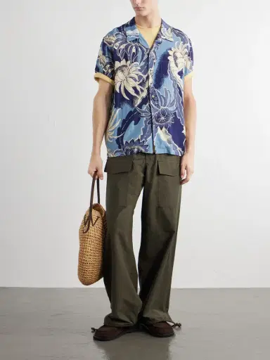 JW Anderson Camp-Collar Floral-Print Voile Shirt - Men | Thumbnail 2 JW Anderson Camp-Collar Floral-Print Voile Shirt - Men | Thumbnail 2