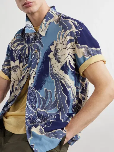 JW Anderson Camp-Collar Floral-Print Voile Shirt - Men | Thumbnail 5 JW Anderson Camp-Collar Floral-Print Voile Shirt - Men | Thumbnail 5