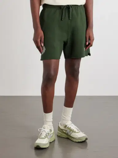 Stone Island New Balance Cotton-Jersey Drawstring Shorts - Men | Thumbnail 3 Stone Island New Balance Cotton-Jersey Drawstring Shorts - Men | Thumbnail 3