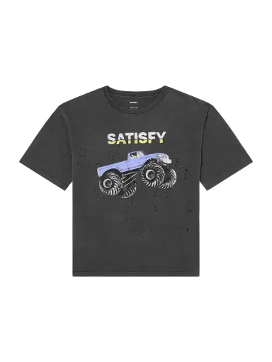 Satisfy Logo-Print Distressed MothTech™ Cotton-Jersey T-Shirt - Men | Thumbnail 1 Satisfy Logo-Print Distressed MothTech™ Cotton-Jersey T-Shirt - Men | Thumbnail 1