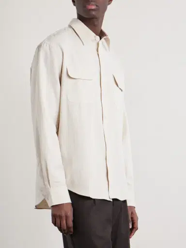 De Bonne Facture Artist Cotton and Hemp-Blend Shirt - Men | Thumbnail 3 De Bonne Facture Artist Cotton and Hemp-Blend Shirt - Men | Thumbnail 3