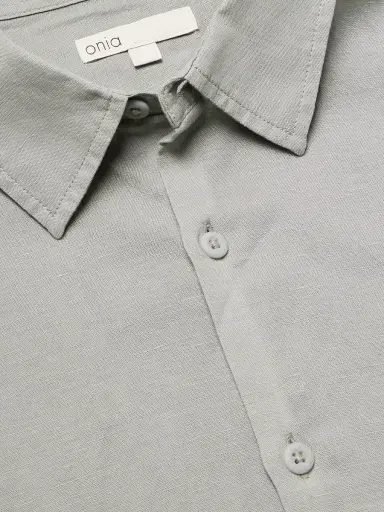 Onia Air Spread-Collar Linen and Lyocell-Blend Shirt - Men | Thumbnail 5 Onia Air Spread-Collar Linen and Lyocell-Blend Shirt - Men | Thumbnail 5