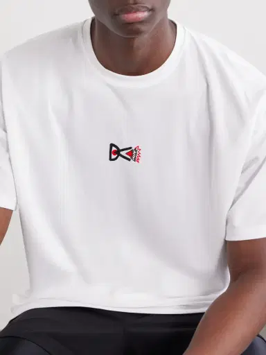 District Vision Logo-Print Perforated Recycled-Jersey T-Shirt - Men | Thumbnail 5 District Vision Logo-Print Perforated Recycled-Jersey T-Shirt - Men | Thumbnail 5