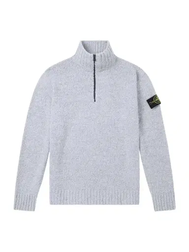 Stone Island Wool-Blend Half-Zip Sweater - Men | Thumbnail 1 Stone Island Wool-Blend Half-Zip Sweater - Men | Thumbnail 1