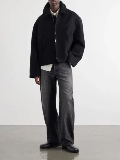 Studio Nicholson Wool and Cashmere-Blend Zip-Up Blouson Jacket - Men | Thumbnail 2 Studio Nicholson Wool and Cashmere-Blend Zip-Up Blouson Jacket - Men | Thumbnail 2