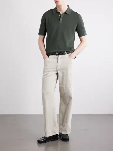 Anderson & Sheppard Organic Cotton Polo Shirt - Men | Thumbnail 2 Anderson & Sheppard Organic Cotton Polo Shirt - Men | Thumbnail 2