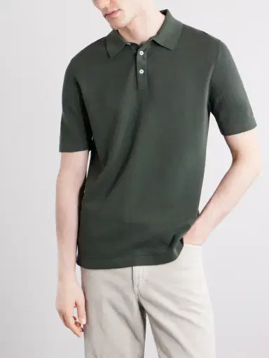 Anderson & Sheppard Organic Cotton Polo Shirt - Men | Thumbnail 3 Anderson & Sheppard Organic Cotton Polo Shirt - Men | Thumbnail 3